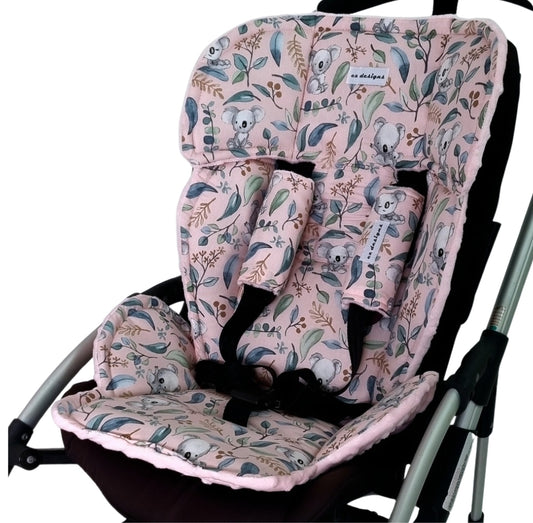 The Ultimate Universal Pram Liner- Pink Koala