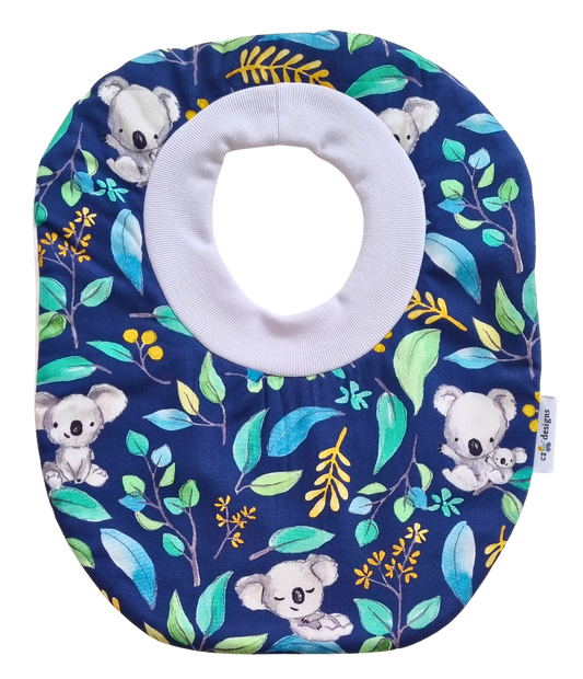 Navy Koala Waterproof Pullover Bib